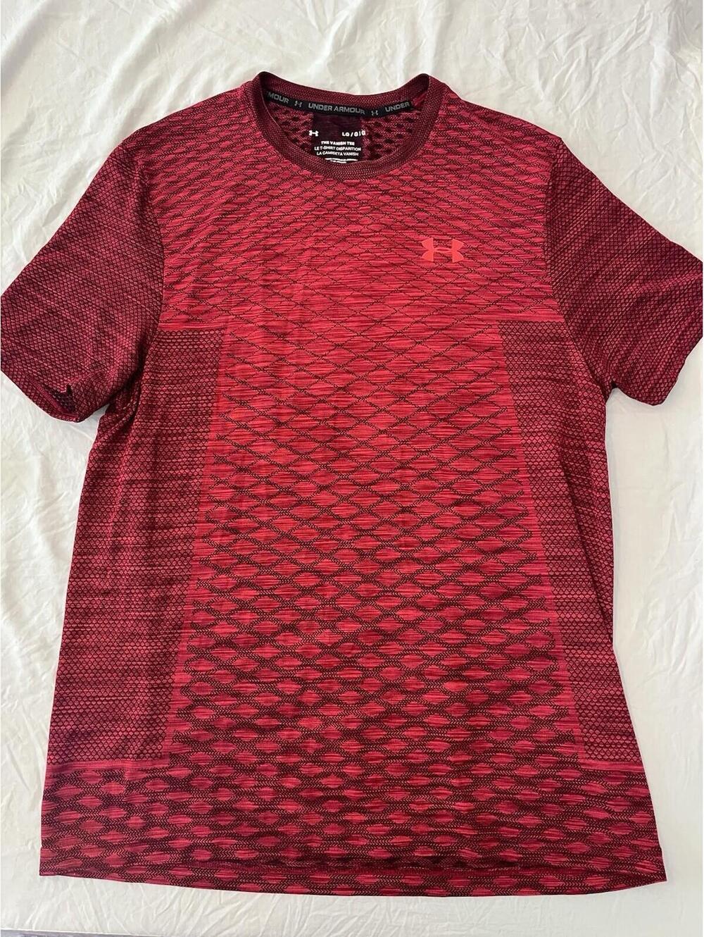 Under Armour Red Patterned Performance T-Shirt